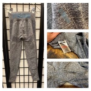 Gymshark Flex High Waisted Leggings -  Charcoal Marl/Teal - Size Small